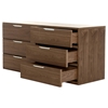 Modrest Lauren Modern Dresser - 6 Drawers, Walnut - VIG-VGBBMD321DR-WAL