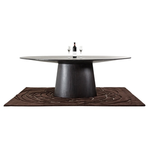 Modrest Stepford Oval Dining Table - Wenge 