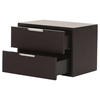 Modrest Lauren Modern Nightstand - 2 Drawers, Wenge - VIG-VGBBRMD321NS-WGE