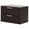 Modrest Lauren Modern Nightstand - 2 Drawers, Wenge - VIG-VGBBRMD321NS-WGE