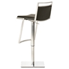 Modrest Peyton Modern Leatherette Bar Stool - Adjustment Height, Black - VIG-VGBG1382-GB-BLK