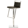 Modrest Peyton Modern Leatherette Bar Stool - Adjustment Height, Black - VIG-VGBG1382-GB-BLK