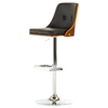 Modrest Hank Bar Stool - Black, Chrome - VIG-VGCBT-4039-BLK