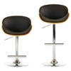 Modrest Miller Bar Stool - Black, Walnut - VIG-VGCBT-4044-BLK