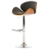 Modrest Miller Bar Stool - Black, Walnut - VIG-VGCBT-4044-BLK