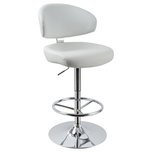 Modrest Barstool - White, Swivel, Adjustable 