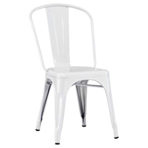 Modrest Elan Modern Metal Side Chair - White (Set of 4) 