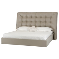 Modrest Codex Modern Leatherette Bed - Gray