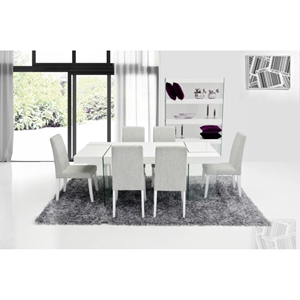 Modrest Aura Modern Dining Chair - White (Set of 2) 