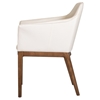 Modrest Ryder Dining Chair - White, Walnut - VIG-VGCSACH-16032-CRM