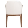 Modrest Ryder Dining Chair - White, Walnut - VIG-VGCSACH-16032-CRM