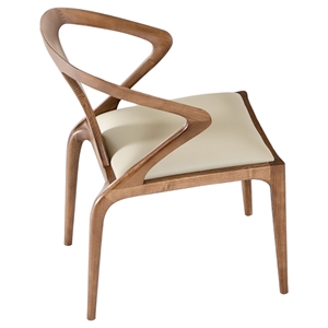 Modrest Campbell Dining Chair - Walnut 