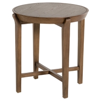 Modrest Olenna Modern Side Table - Walnut