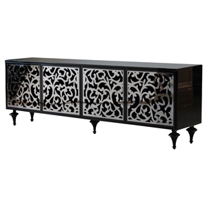 Versus Ambra Buffet - 4 Doors, Black 