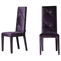 Versus Eva Dining Chair - Purple, Tufted (Set of 2)