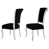 Versus Mia Side Chair - Black (Set of 2)