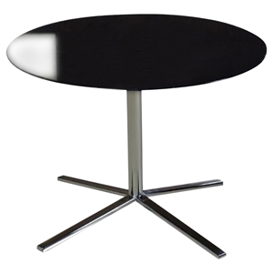 Versus End Table - Chrome Pedestal Base 