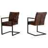 Modrest Marfa Modern Cognac Dining Arm Chair - Brown (Set of 2) - VIG-VGEDCMI6016-COG