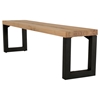 Modrest Reese Dining Bench - Oak, Black - VIG-VGEDLIT180100