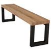 Modrest Reese Dining Bench - Oak, Black - VIG-VGEDLIT180100