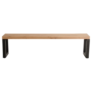 Modrest Reese Dining Bench - Oak, Black 