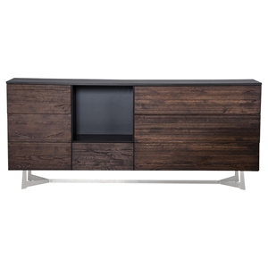 Modrest Wharton Modern Buffet - Dark Oak 