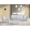 Divani Casa Sectional Sofa - White, Tufted - VIG-VGEV207-WHT