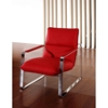 Divani Casa Dunn Lounge Chair - Red - VIG-VGEV791-RED