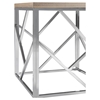 Modrest Jayton Modern Square End Table - Walnut - VIG-VGEWF1173-1CA