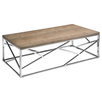 Modrest Jayton Modern Rectangular Coffee Table - Walnut