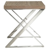 Modrest Rowlett End Table - Ash, Chrome - VIG-VGEWF1192-1AA