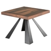 Modrest Norse Modern Square End Table - Brown and Black - VIG-VGEWF1196-1AA