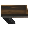 Modrest Norse Modern Rectangular Coffee Table - Brown and Black - VIG-VGEWF1196-2AA