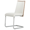 Modrest Morgan Dining Chair - White, Walnut (Set of 2) - VIG-VGEWF3175BE-WHT