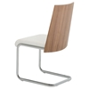 Modrest Morgan Dining Chair - White, Walnut (Set of 2) - VIG-VGEWF3175BE-WHT