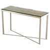 Modrest Santiago Modern Console Table - Brown and Chrome - VIG-VGEWF7093AB