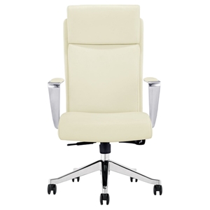 Modrest Iger Modern High Back Office Chair - White 