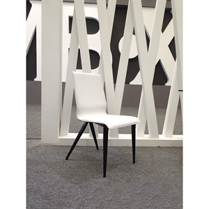 Modrest Exxo Modern Dining Chair - White and Black (Set of 2) 