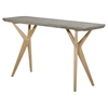 Modrest Dondi Console Table - Gray, Natural - VIG-VGGR647440-NAT