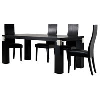 Modrest Escape 5 Pieces Dining Set - Black