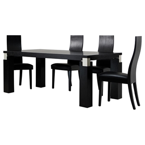 Modrest Escape 5 Pieces Dining Set - Black 