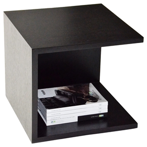 Modrest Modern Two Tier Nightstand - Wenge 