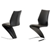 Modrest Penn Modern Leatherette Dining Chair - Black (Set of 2) - VIG-VGGUJCD-6606-BLK