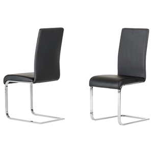 Modrest Crane Modern Dining Chair - Black (Set of 2) 