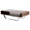 Modrest Avis Modern Rectangular Coffee Table - Walnut Matte - VIG-VGHB136A