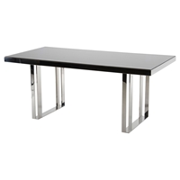 Modrest Courtland Modern Rectangular Dining Table - Black