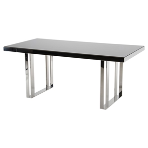 Modrest Courtland Modern Rectangular Dining Table - Black 