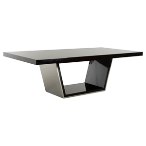 Modrest Christa Modern Rectangular Dining Table - Ebony 