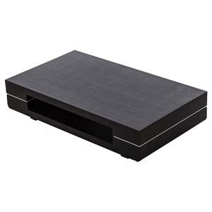 Modrest Cave Modern Rectangular Coffee Table - Black Oak 