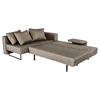 Divani Casa Olympic Sofa with Chaise - Brown - VIG-VGIDSH004